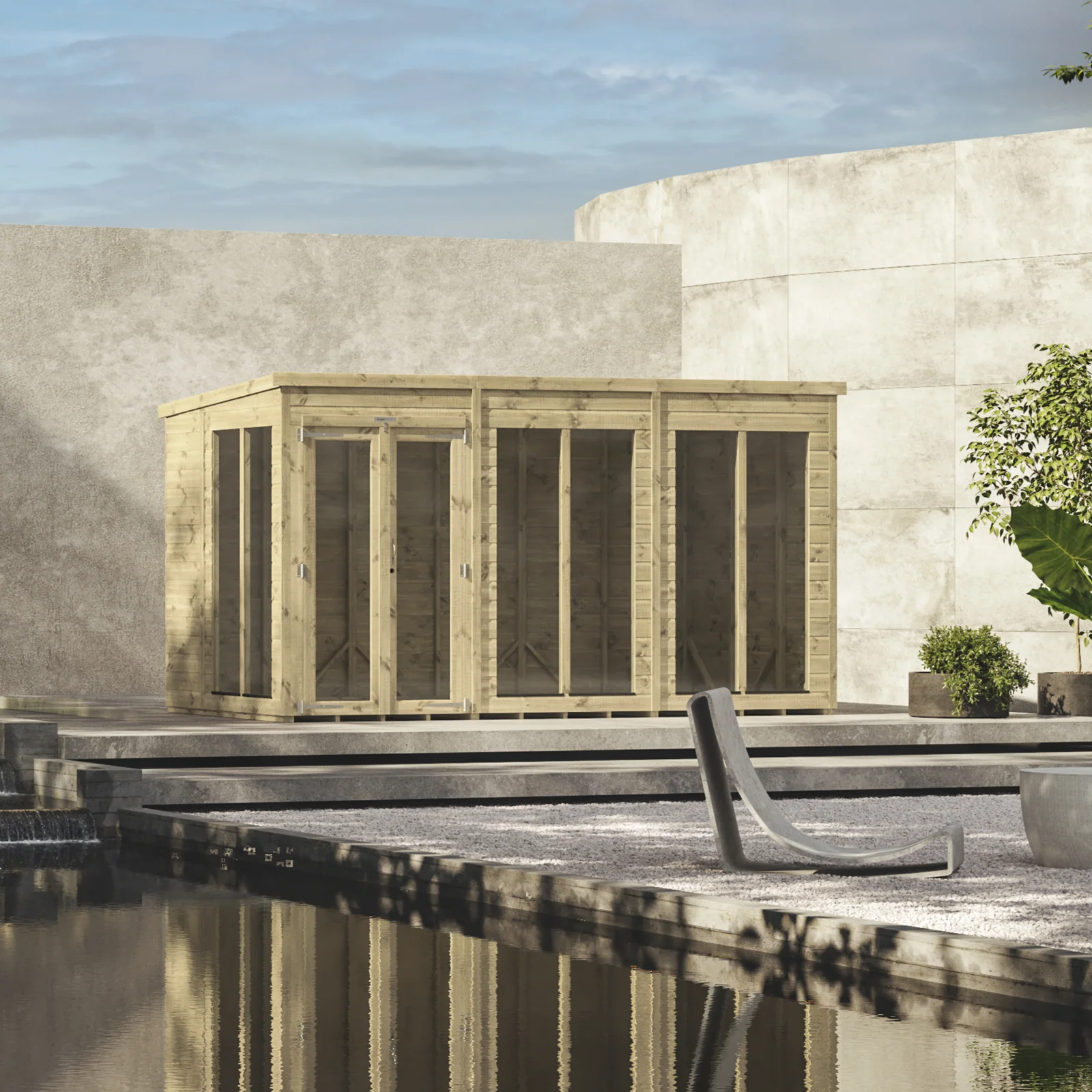 Power Pent Premium Summerhouse