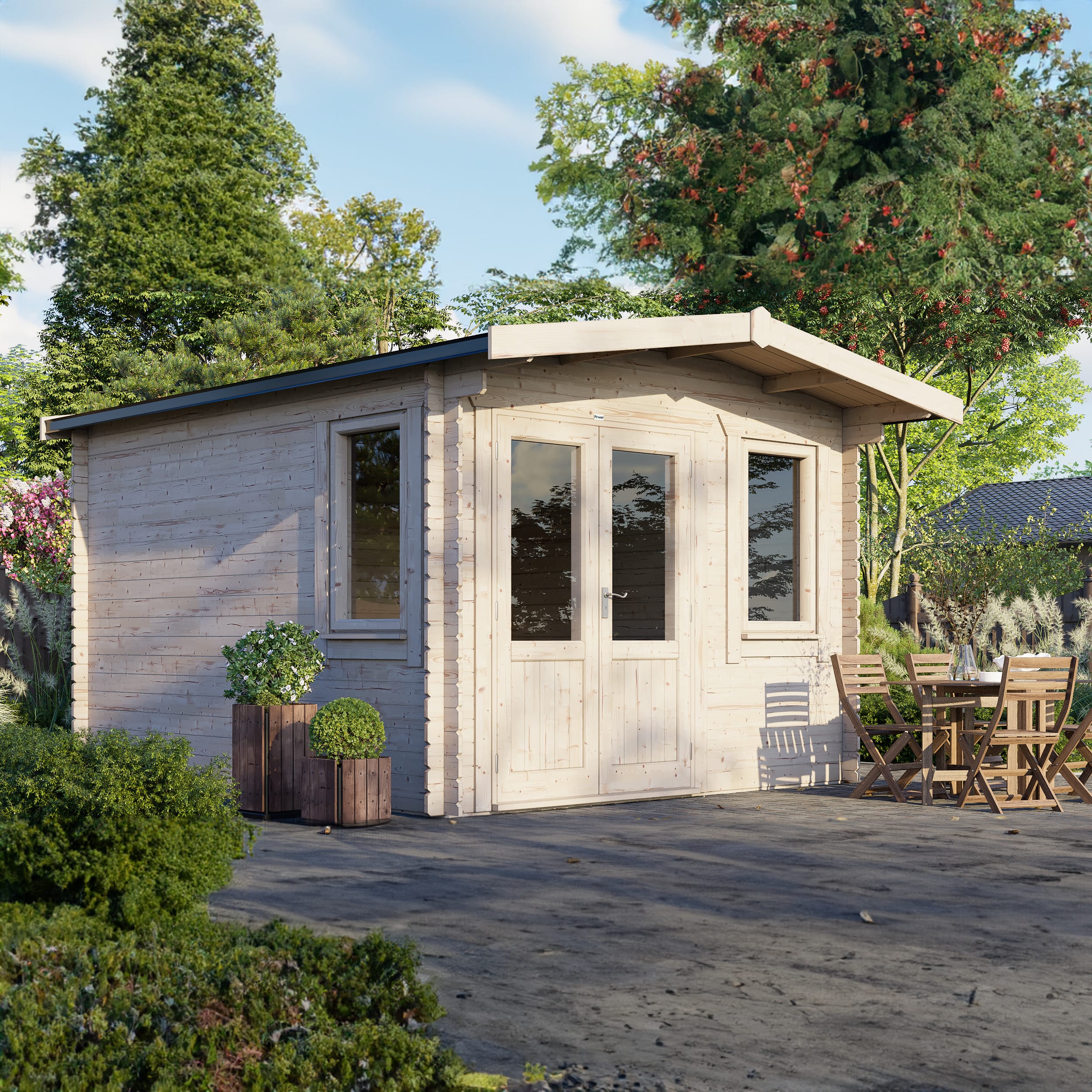Power Chalet Log Cabin - 28mm
