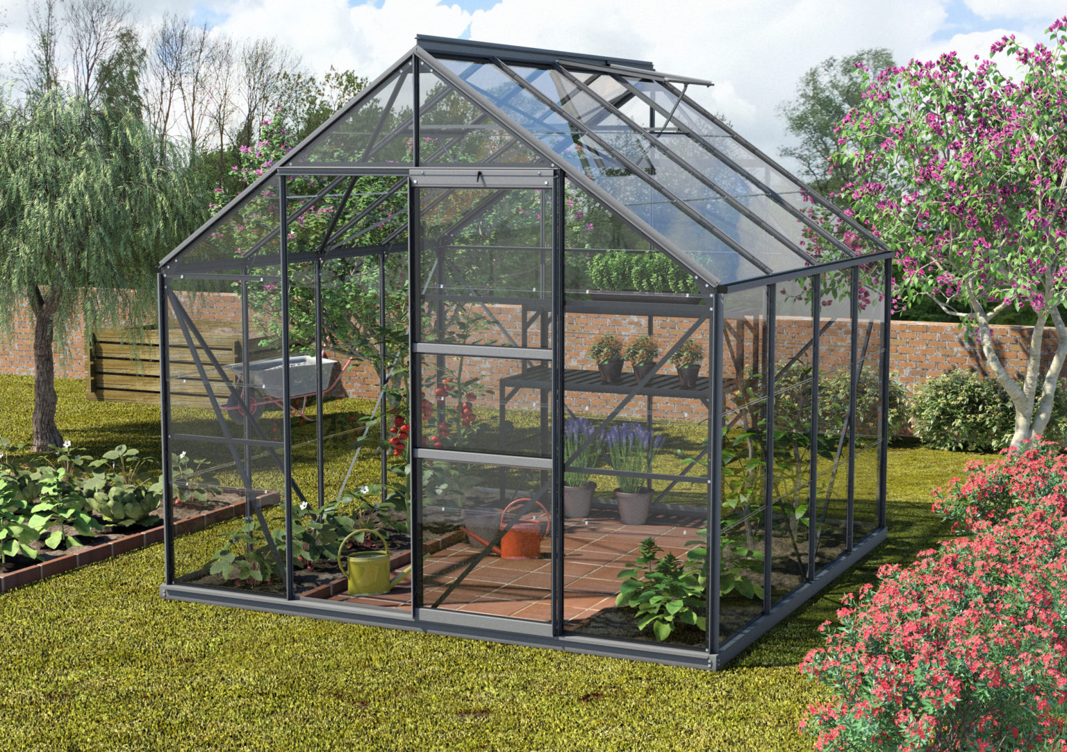 Vitavia Neptune Greenhouse Package 8ft Wide