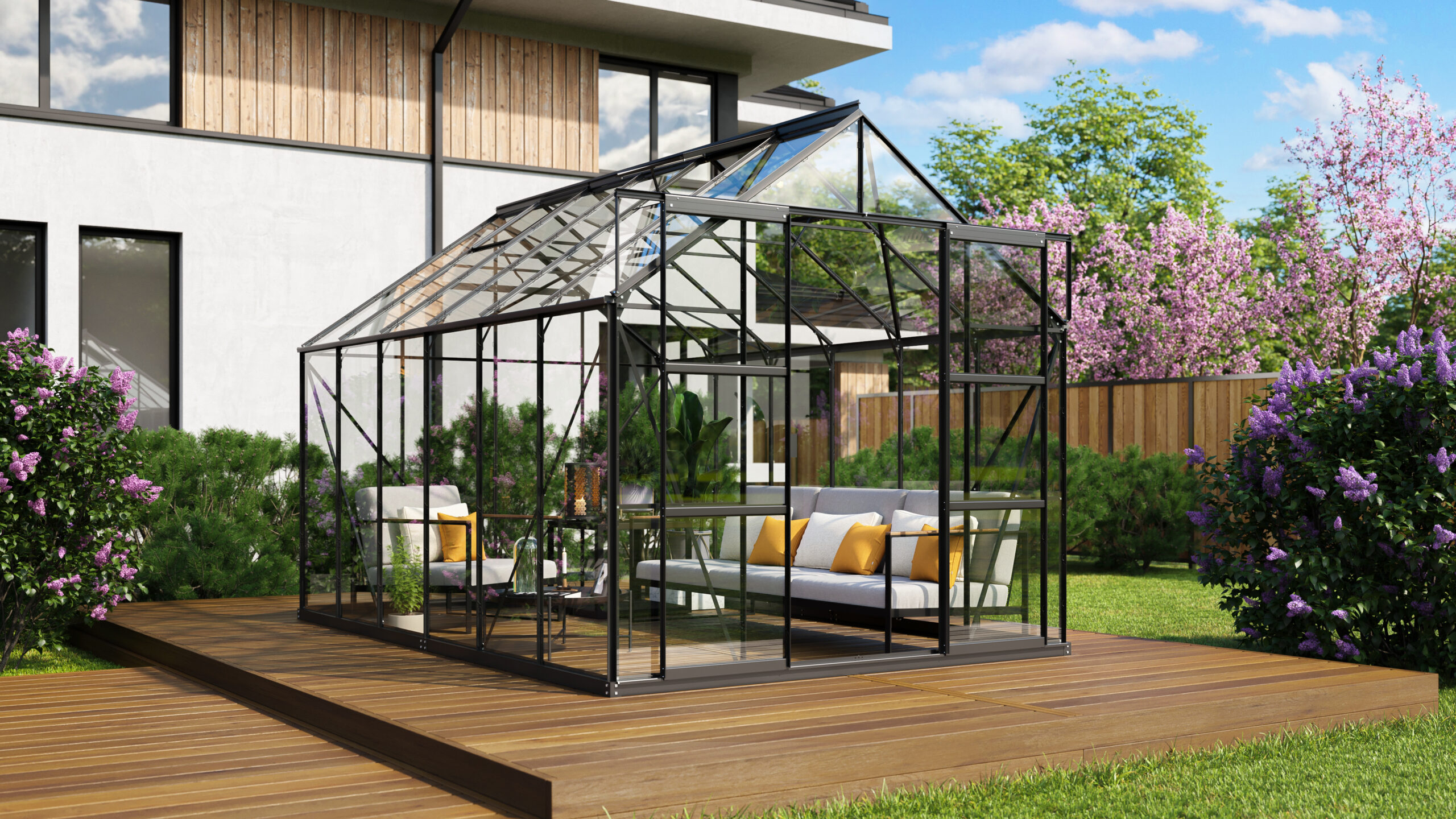 Vitavia Jupiter Greenhouse Package 8ft Wide